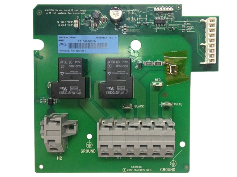Caldera Spas IQ 2020 Heater Relay Board w/ Jumpers 77119 I Heart